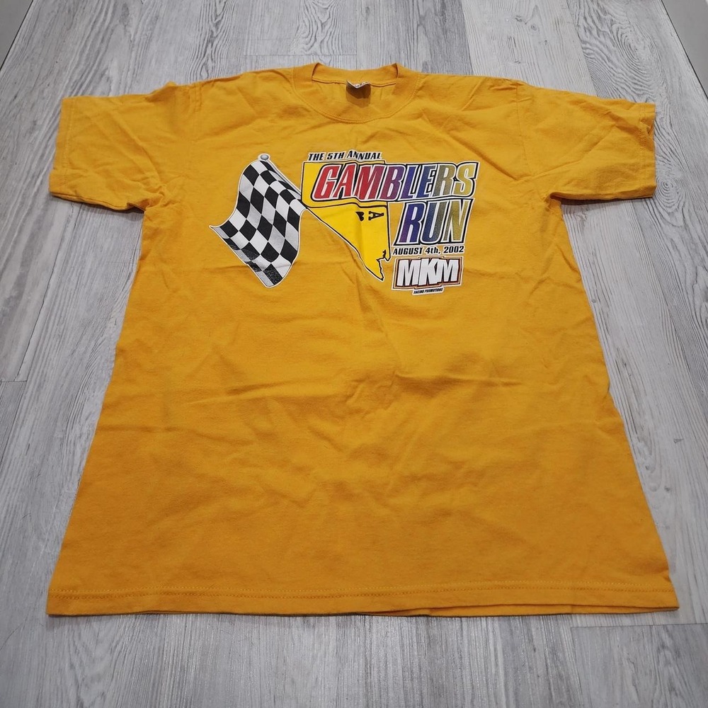 Yellow vintage 2002 racing‎ tee